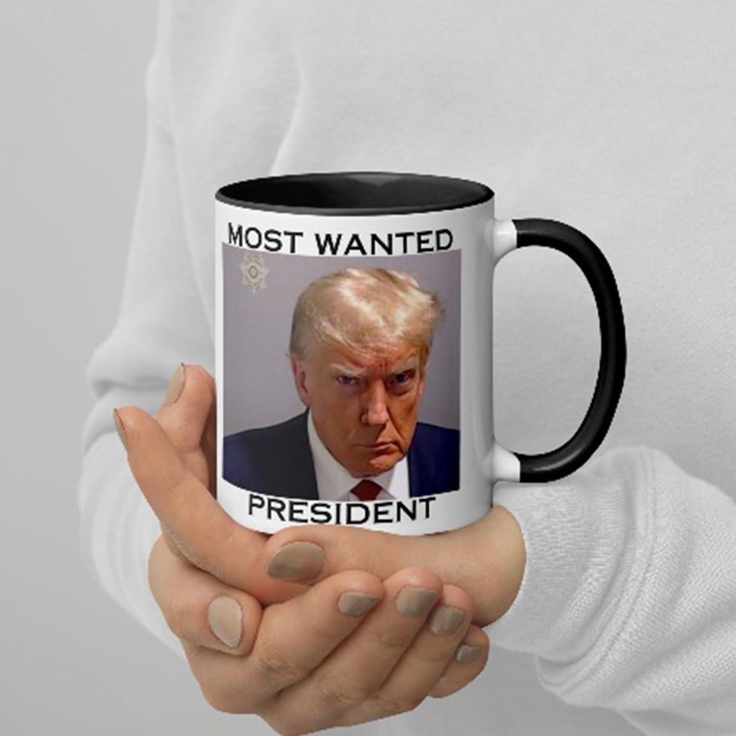 Trump Taza Shot – NegroBlanco (15oz)