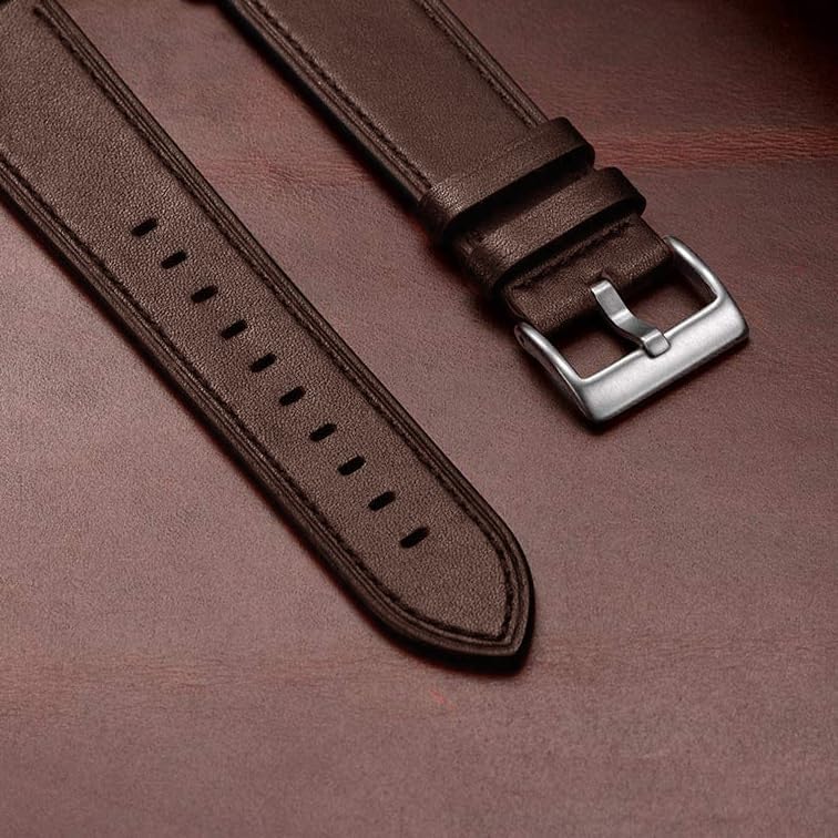 Leather Bands Compatible for Google Pixel Watch Band Leather for Men, Pixel Watch Wristband Adjustable Clasp Strap for Google Pixel Watch