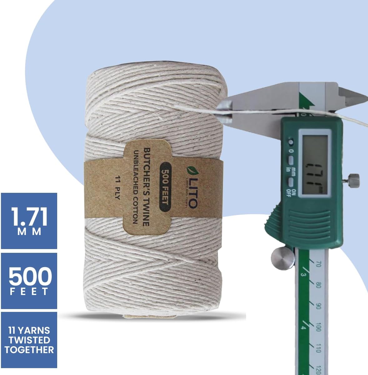 Carniceros cordel  Cordel de algodón, cordel de cocina  Cordel de cocina, cordel para panaderos de grado de chef, cordel de cocina orgánico seguro