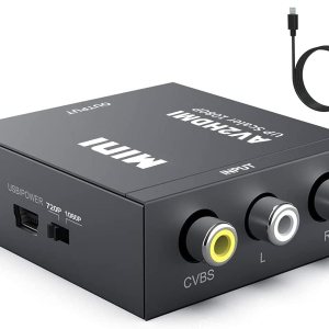 UPGROW Convertidor RCA a HDMI 1080P Mini CVBS a HDMI convertidor de audio de video compuesto AV a HDMI compatible con NTSC PC portátil Xbox PS4 PS3 UPGROW Convertidor RCA a HDMI 1080P Mini CVBS a HDMI convertidor de audio de video compuesto AV a HDMI compatible con NTSC PC portátil Xbox PS4 PS3