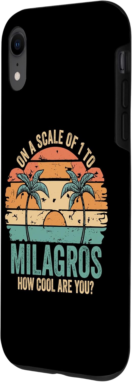 iPhone XR MILAGROS Cute Retro Girls Groovy MILAGROS Personalized Name Case