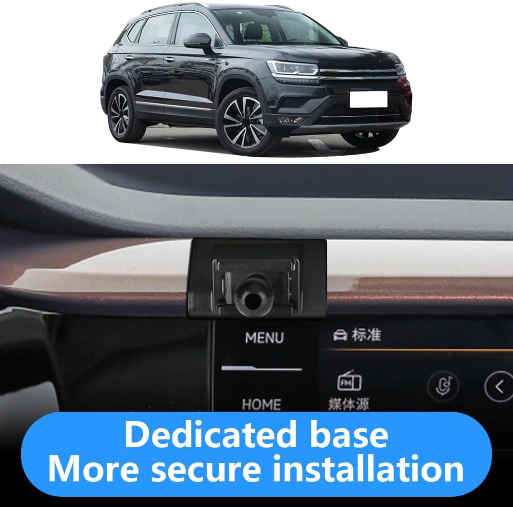 LUNQIN Soporte de teléfono de coche para Volkswagen Taos 2022 2023 2024 S SE SEL VW SUV Accesorios interiores de automóvil, mejor soporte para