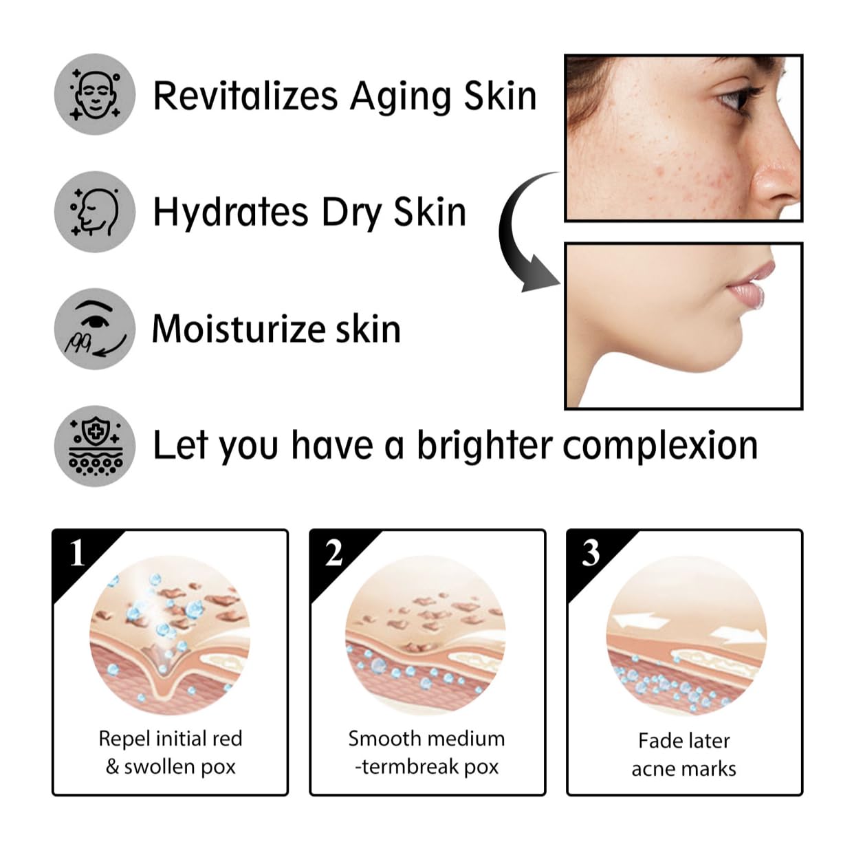 Caracol Mucin Cream Advanced 92% Caracol Mucin Coreano Cuidado de la Piel Hidratante Hidratante Antienvejecimiento Antiarrugas para una piel