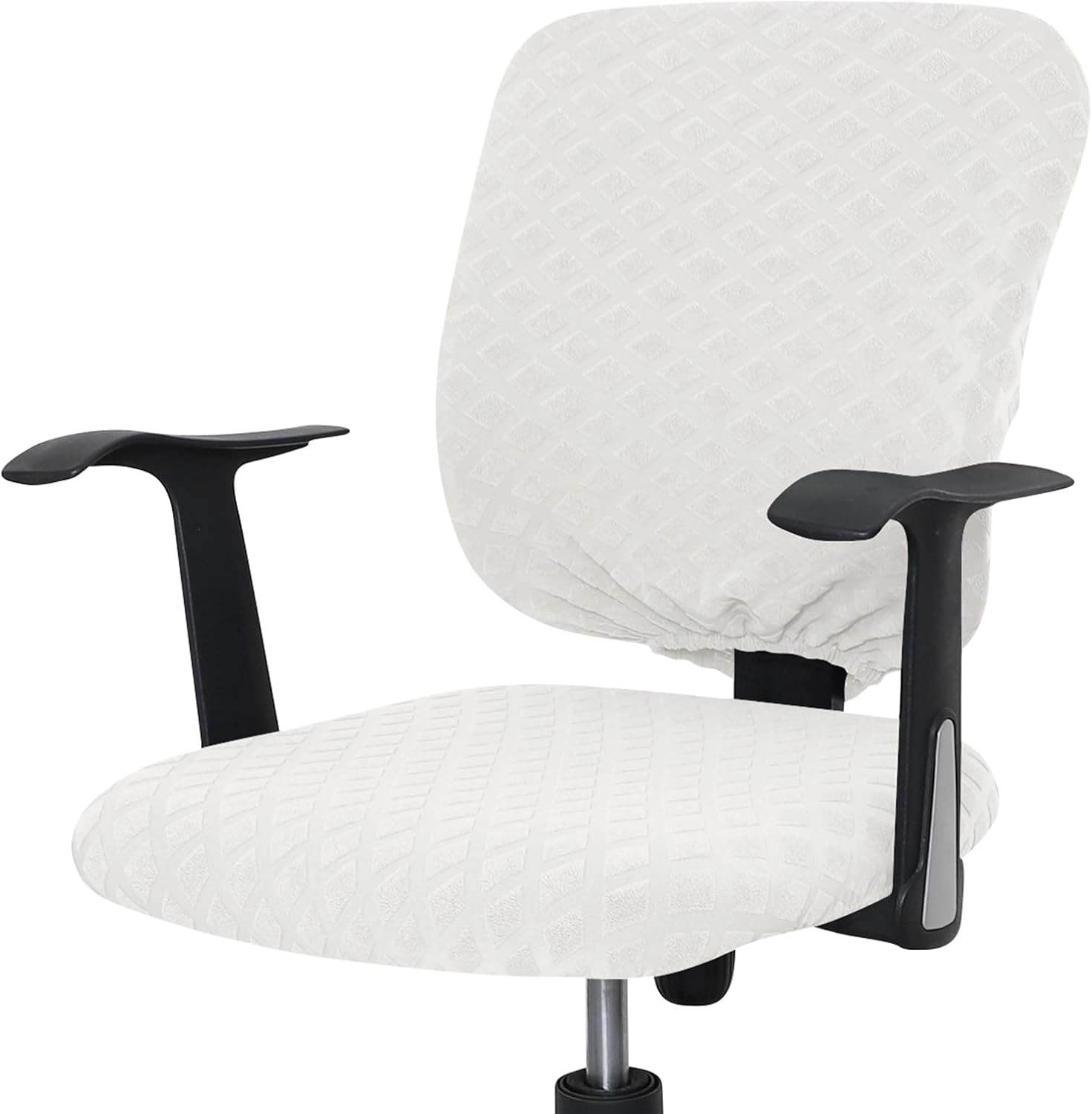 Celevingne Funda para silla de oficina, fundas universales giratorias para silla de computadora, protector elástico extraíble para silla de