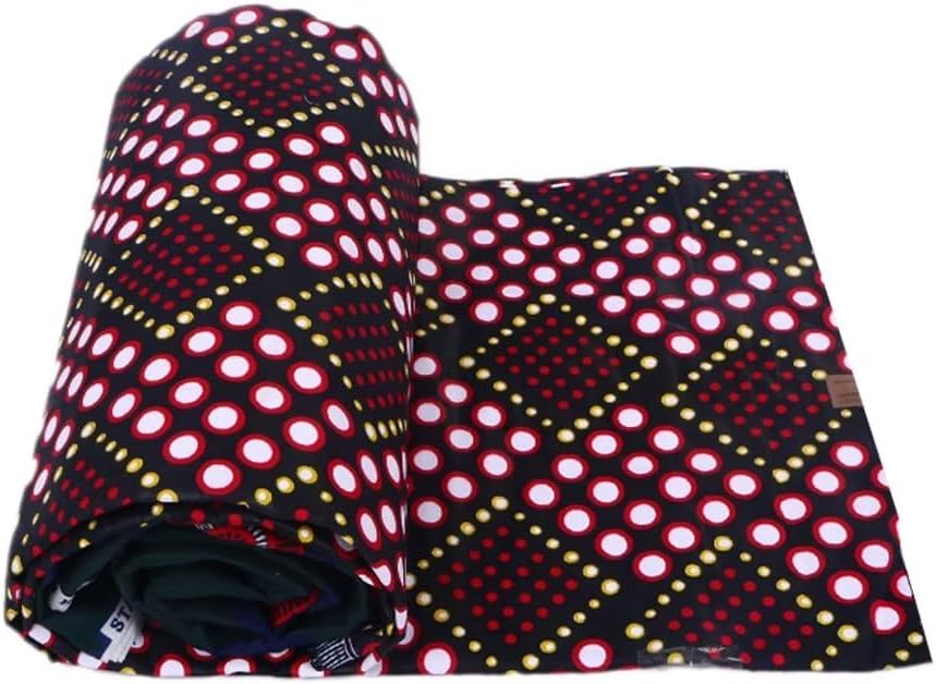 Tela africana 100% algodón Ankara cera impresión tela 6 yardas de tela para vestido de fiesta