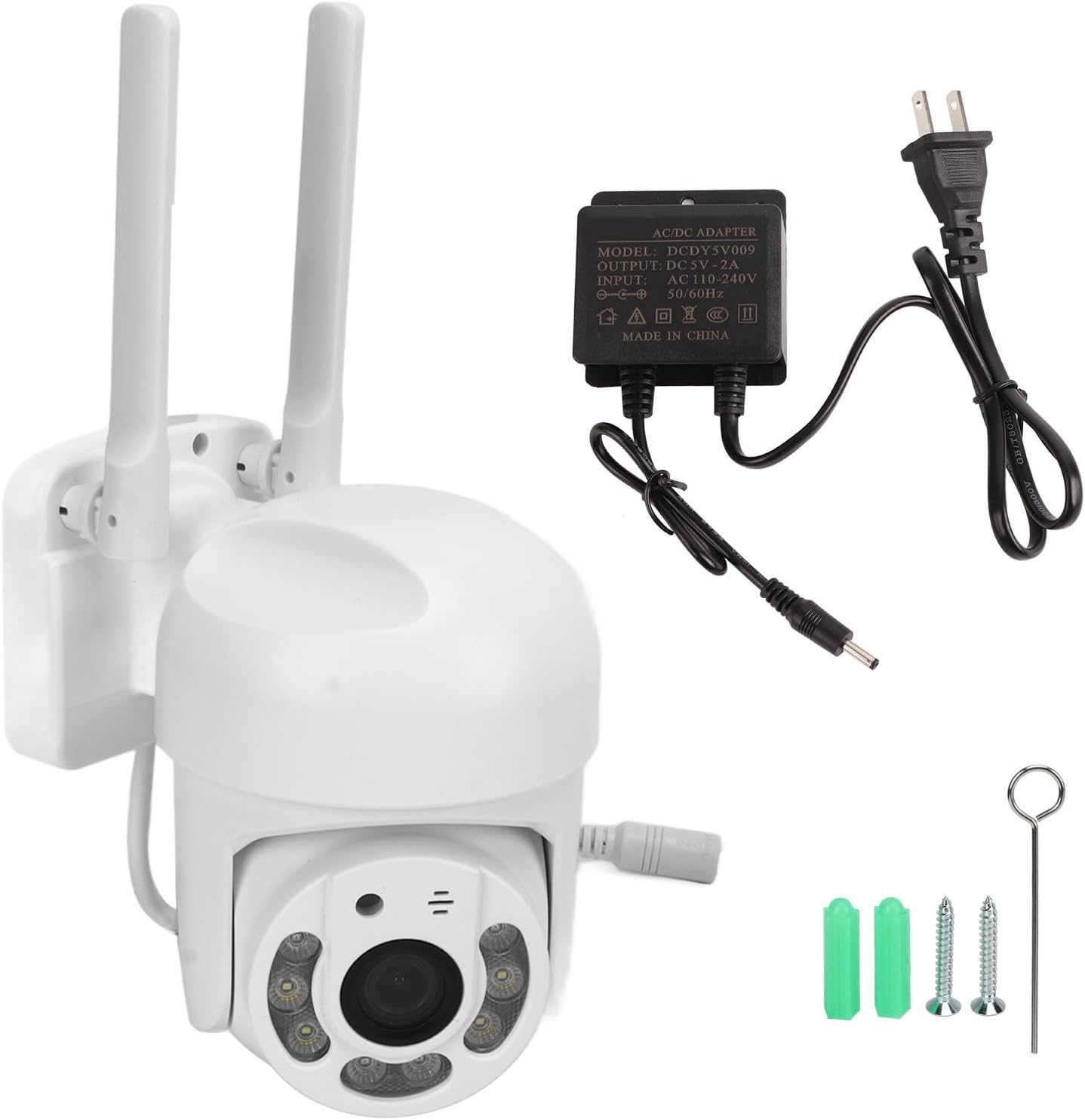 Cámara de seguridad inalámbrica para exteriores, 5G de doble banda 360, cámara WiFi, impermeable, cámaras de seguridad para exteriores con detección