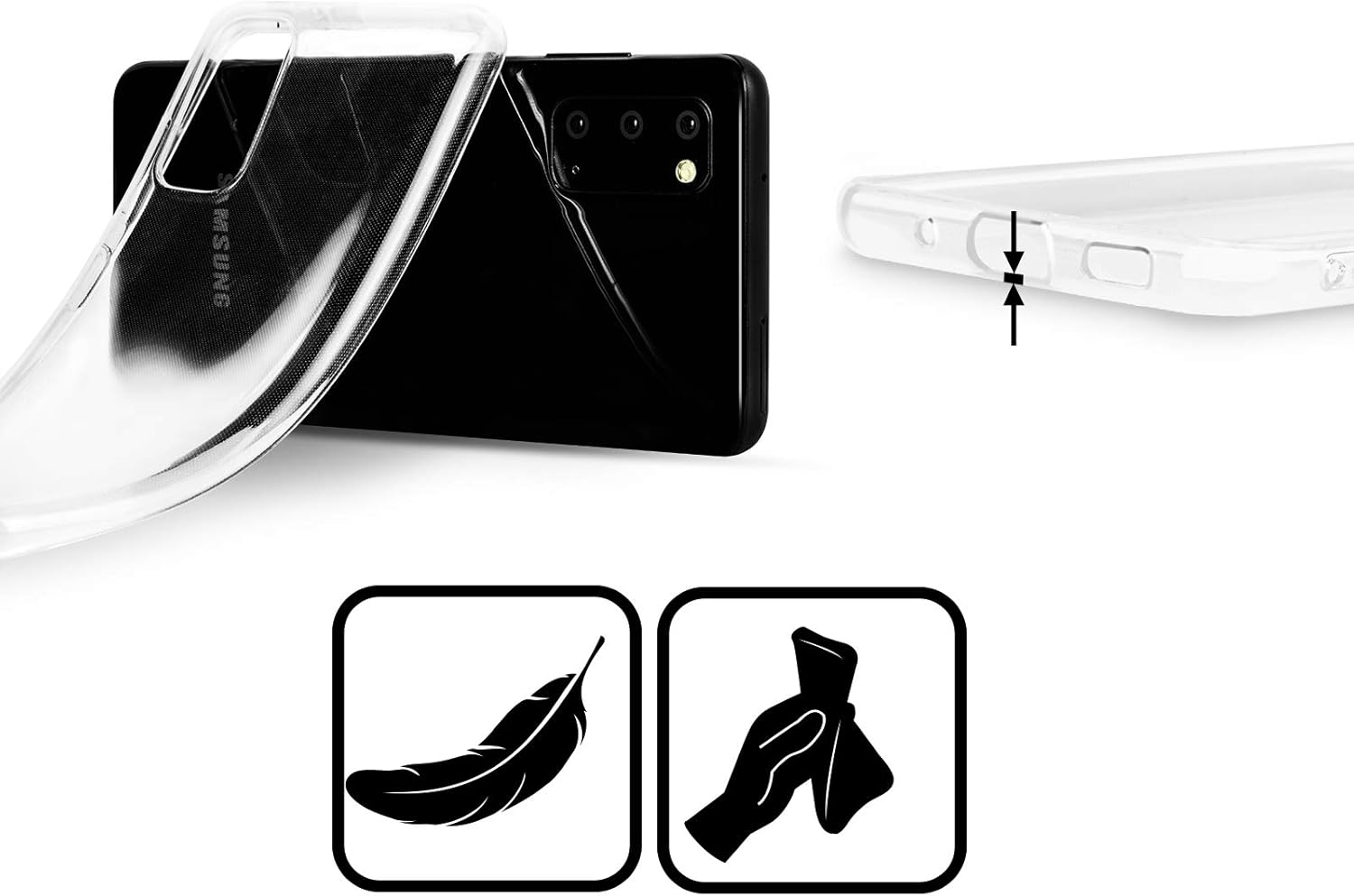 Head Case Designs Officially Licensed UFC US Flag Logo Soft Gel Case Compatible with Samsung Galaxy A32 (2021)