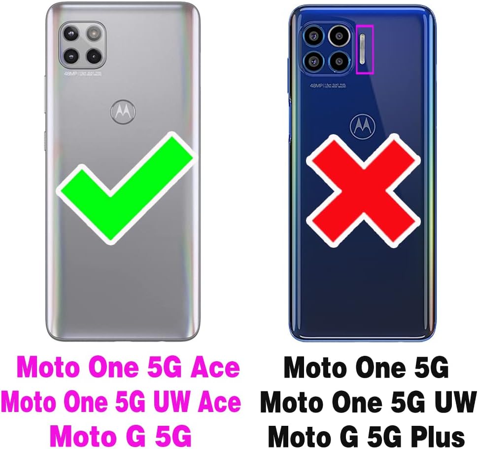 Asuwish Funda de teléfono para Moto One 5G AceMotorola G G5 2021 con protector de pantalla y delgada y suave TPU celular protectora MotoOne 1 One5G