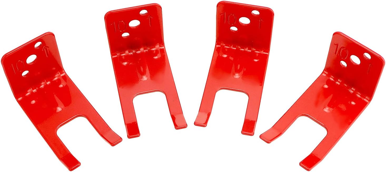 QWORK Soporte para extintor de incendios, paquete de 12 soportes de acero estilo tenedor para extintor, universal para todos los extintores de 5 a