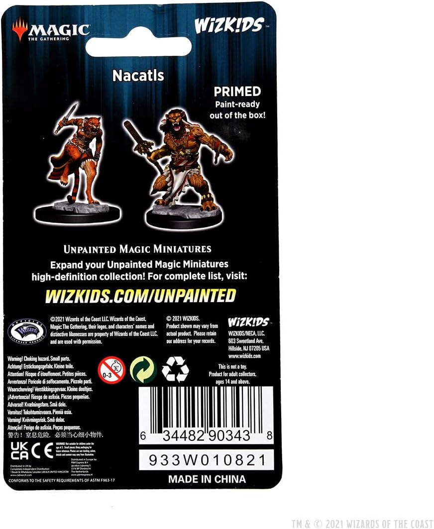 Magic The Gathering Miniaturas sin pintar Nacatls salvajes