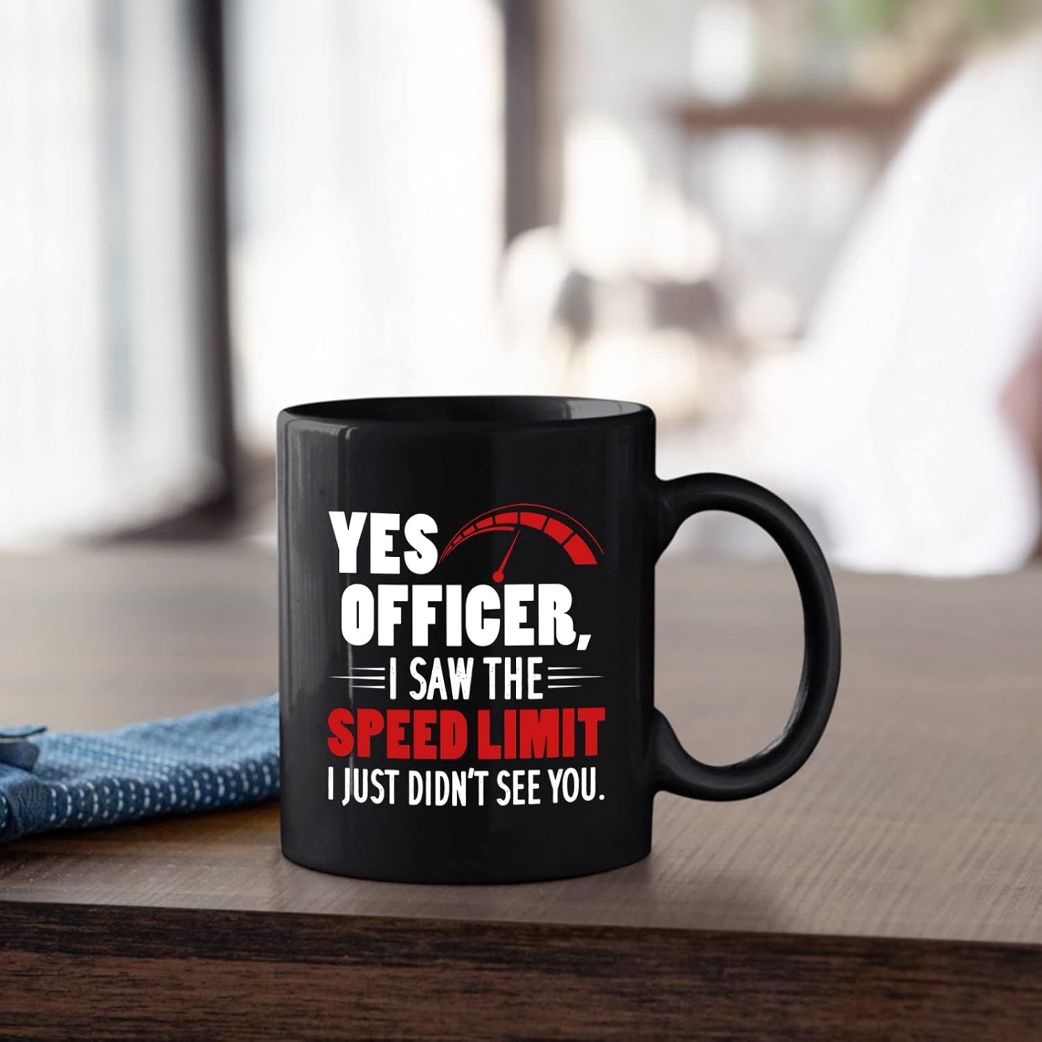 Yes Officer I Saw the Speed Limit I Just Didn’t See You – Taza de cerámica para mecánico de automóviles idea de regalo para compañero de trabajo –