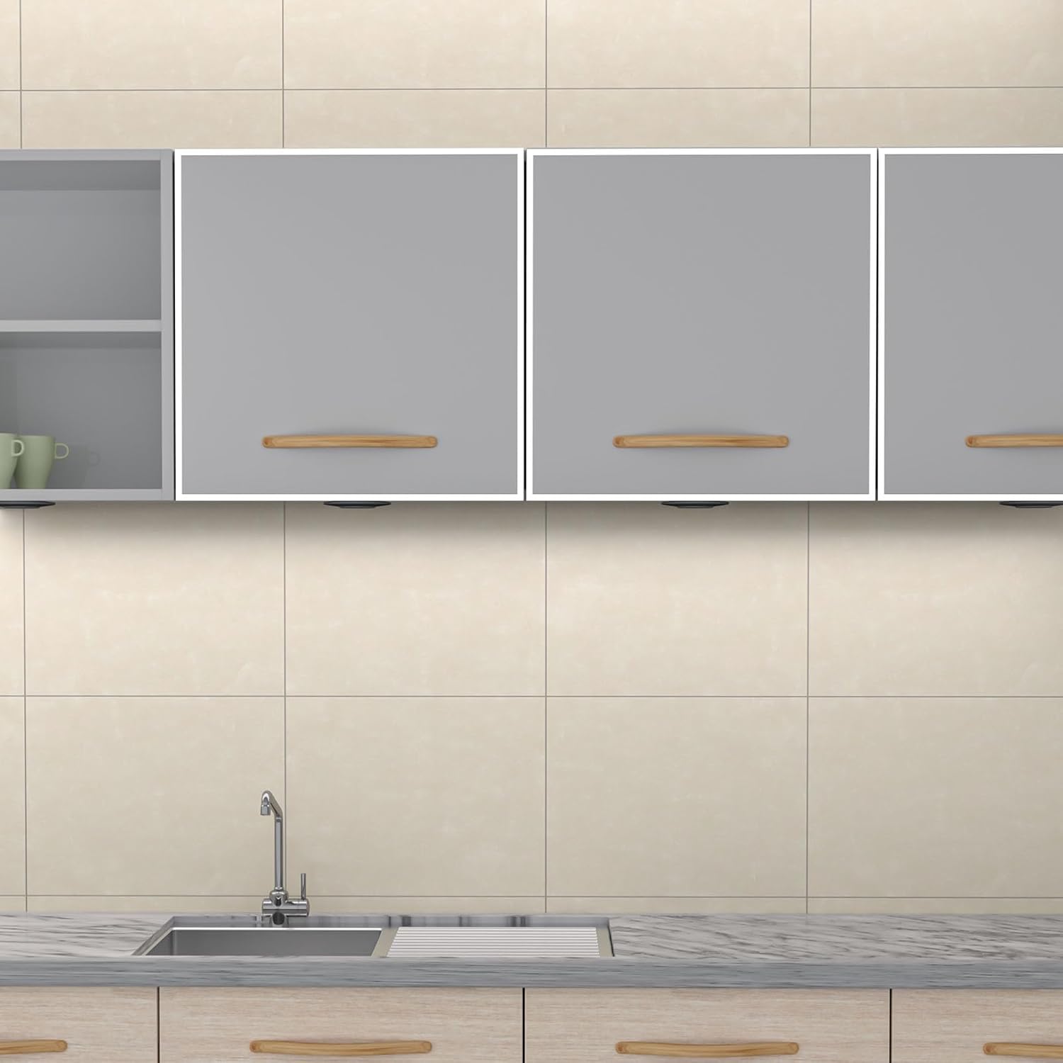 Moldura flexible para pared, 33 pies, autoadhesivas, para calafatear y recortar, para azulejos de pared, bordes, bordes, encimeras, salpicaduras,