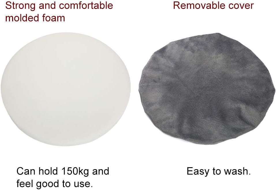 Diydeg Cojín de asiento giratorio antideslizante de rotación de 360 , almohadilla giratoria para silla, alivia el dolor, carga de 330.7 lbs,