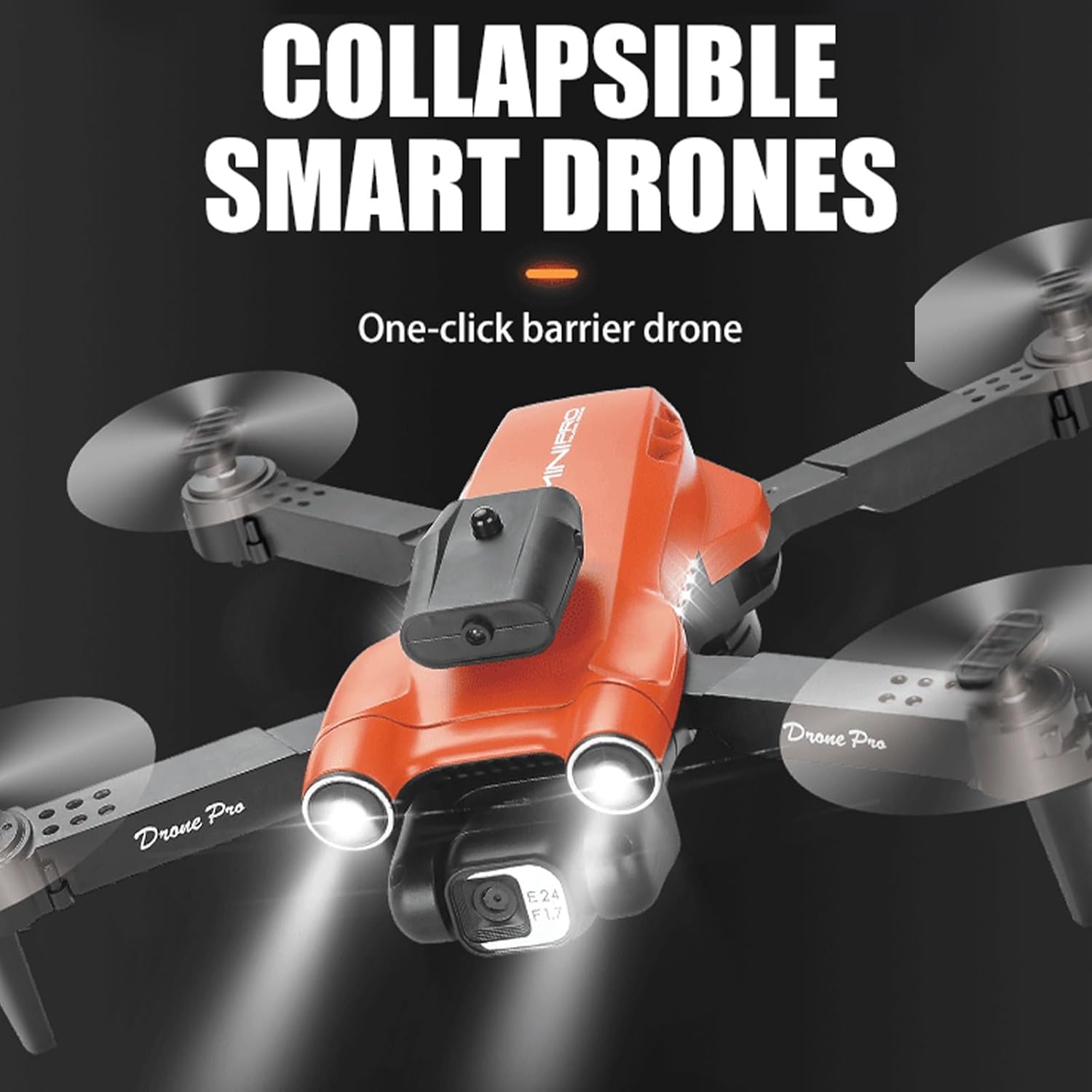 Dron Wifi Fpv con doble cámara HD de 1080p, modo de retención de altitud, plegable, cuadricóptero, vuelo circular, vuelo de ruta, retención de