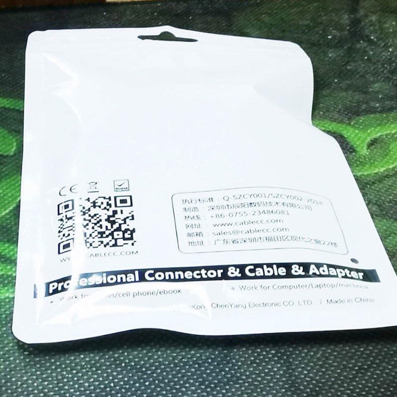 CY Cable de extensión USB4 macho a hembra de 5.1 in delgado plano macho toF 40 Gbps con carga de 100 W y 8 K a 60 Hz