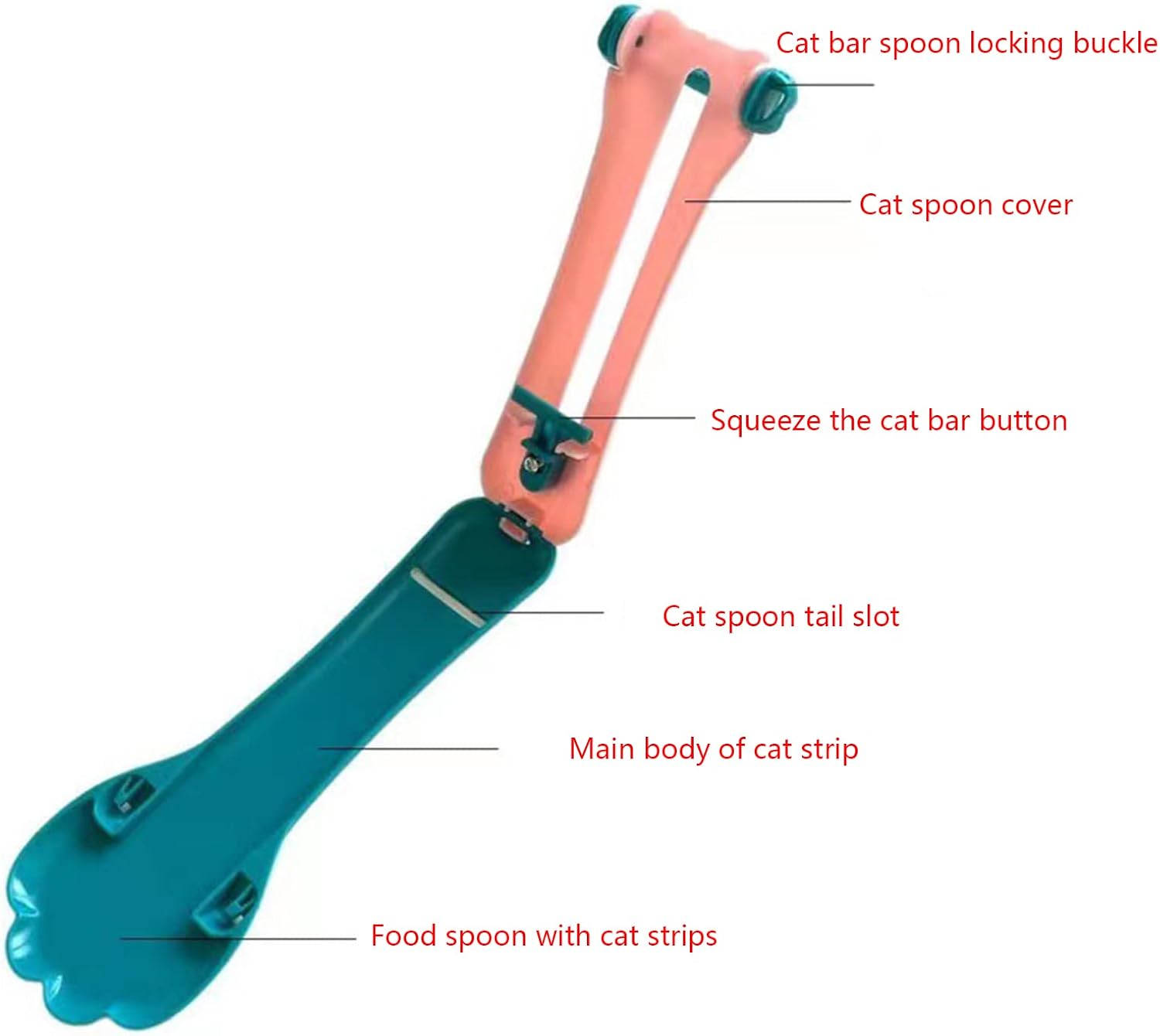 CatStrip Cuchara CatFoodExtruder CatFood Strip Exprimidor CatStrip Exprimidor CatStripExtruder Cuchara de alimentación para mascotas Cuchara de