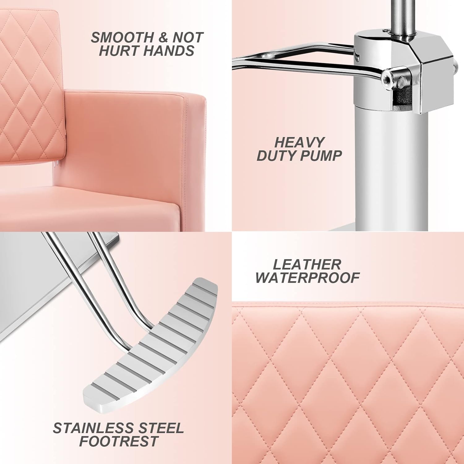 Paddie Silla de salón para estilista, silla hidráulica de altura ajustable, sillas de peluquería multiusos, equipo de spa de belleza, peso máximo de