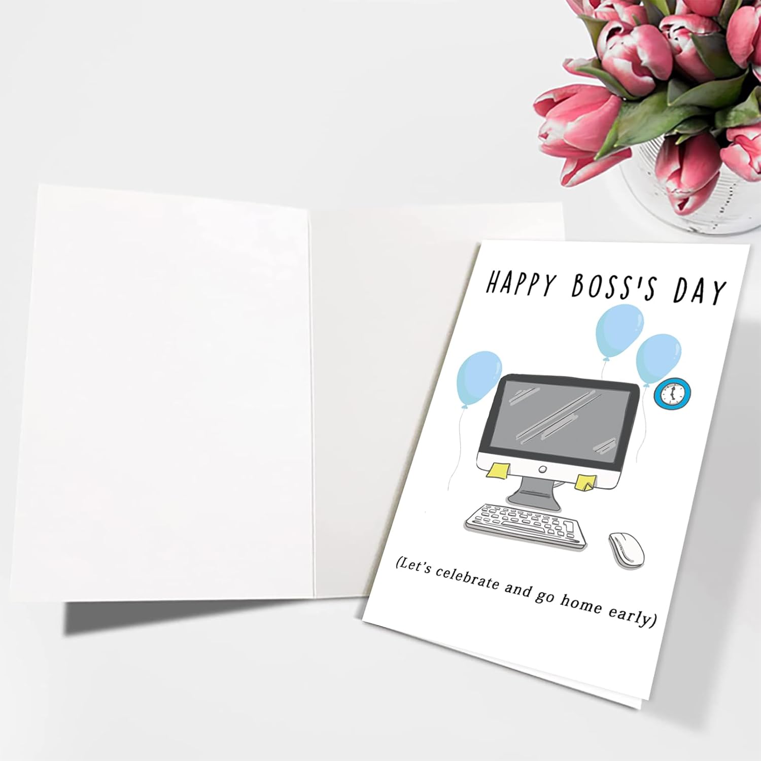 Ziwenhu Cheeky – Tarjeta del día del jefe para líder, tarjeta de humor para el día del jefe de un empleado, divertida tarjeta del día del jefe,