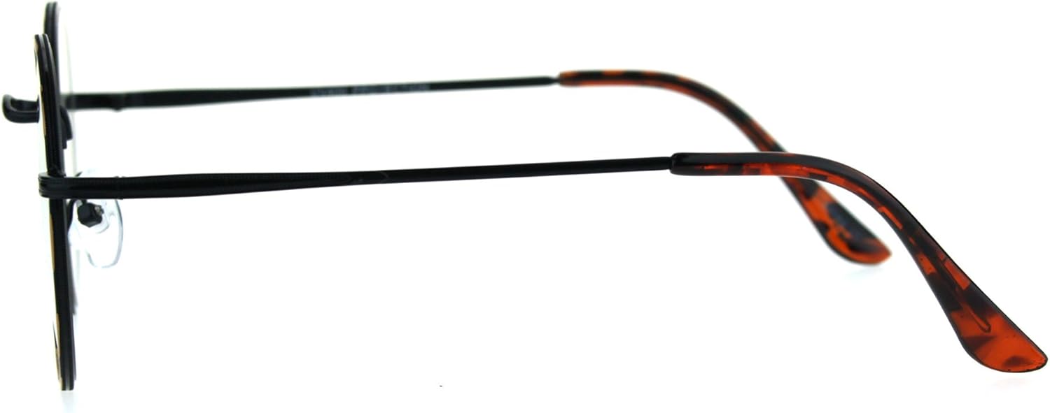 SA106 Marco de lentes de cristal redondo con borde de metal clásico de los años 90