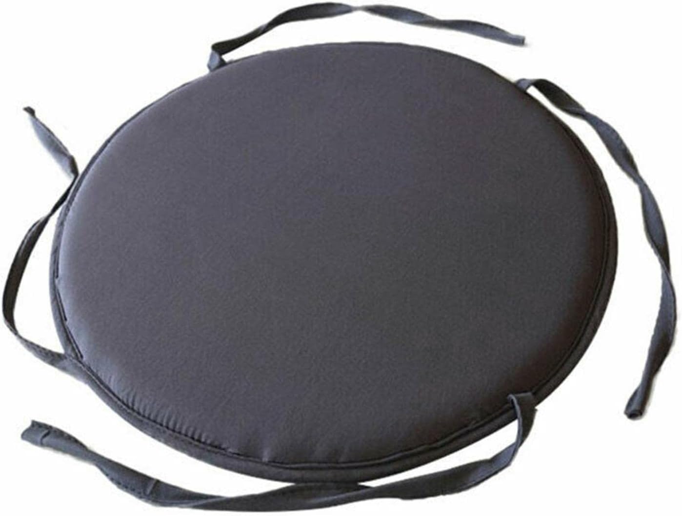 Juego de 4 cojines para sillas de interior y exterior, cojines de asiento redondos con lazos, cojines redondos para sillas de comedor, cojines de