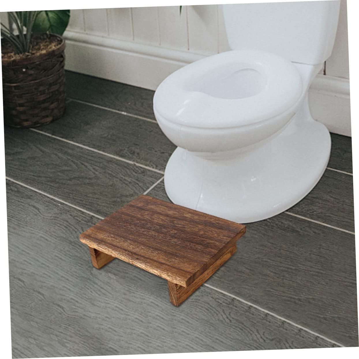Tofficu Taburete de mesita de noche, taburete de cocina para niños pequeños, taburete de madera para niños, taburete de madera para adultos, muebles