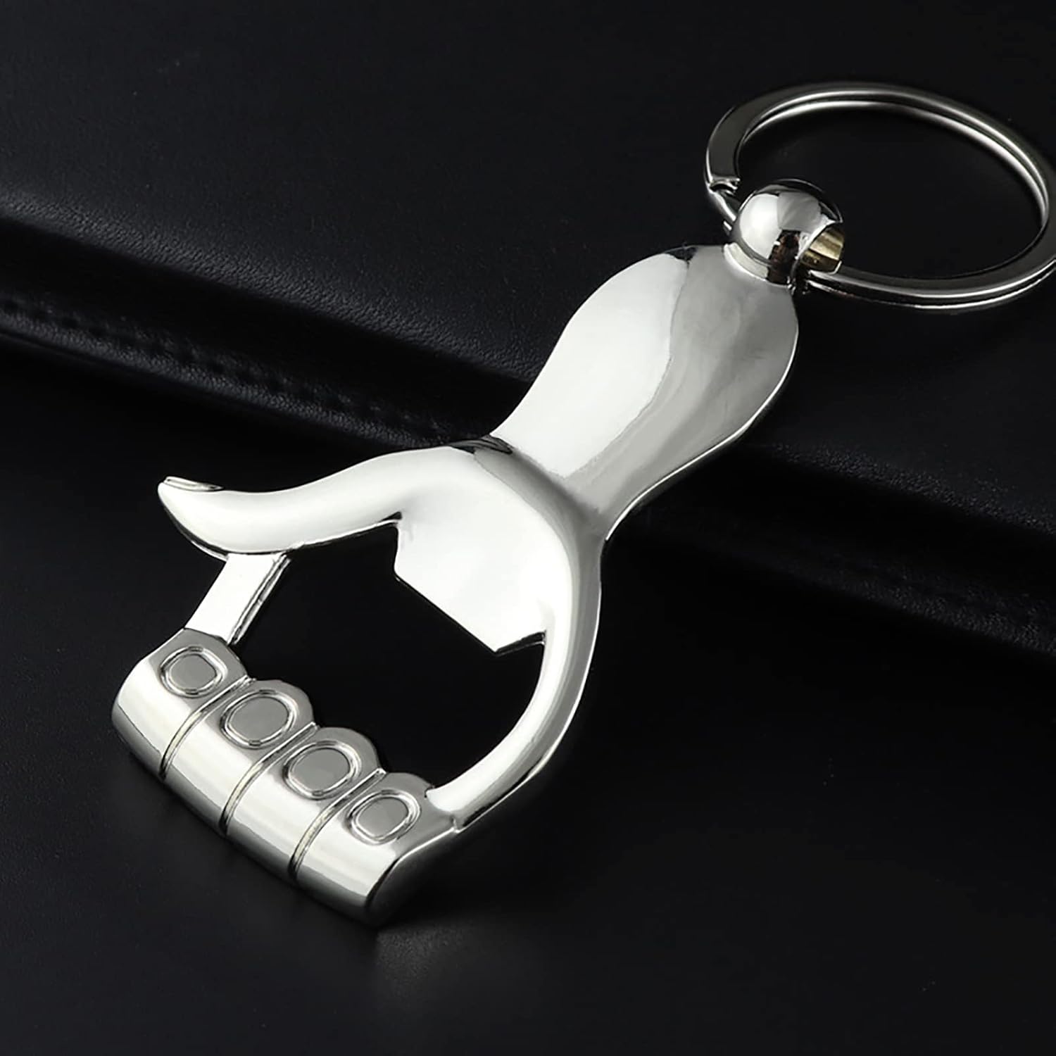 Soporte de corcho de vino en forma de P Cerveza Refrescos Bebidas Abrebotellas Restaurantes Regalos divertidos (Plata, Talla única)