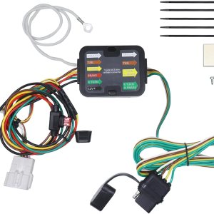 CARROFIX Arnés de cableado CRV de ajuste personalizado con conector de remolque plano de 4 vías para Honda CR-V 2012-2016 Arnés de cables de CARROFIX Arnés de cableado CRV de ajuste personalizado con conector de remolque plano de 4 vías para Honda CR-V 2012-2016 Arnés de cables de