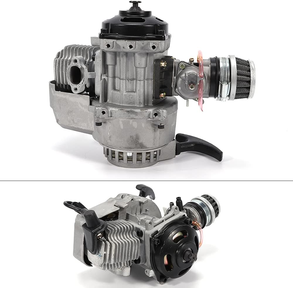 Motor de arranque de motor de 2 tiempos, motor de arranque de 47 cc, 49 cc, motor de un solo cilindro, refrigerado por aire, kit completo de motor