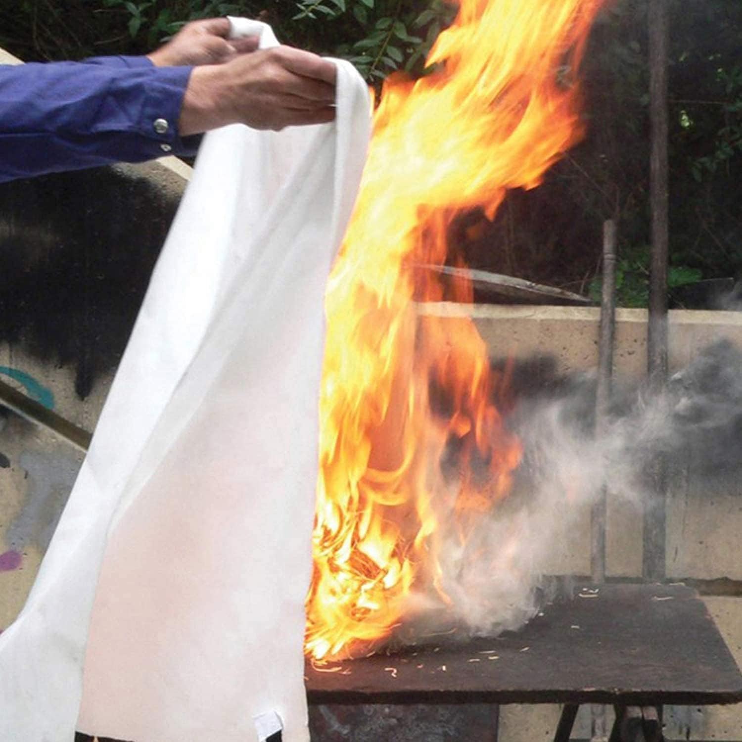 Tonyko – Cobija de fibra de vidrio para incendios para supervivencia de emergencia, protección que retarda el fuego y aislamiento de calor con
