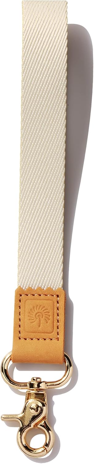 Cordón de muñeca para llaves, correa de llavero de muñeca, blanco cálido para mujeres y hombres