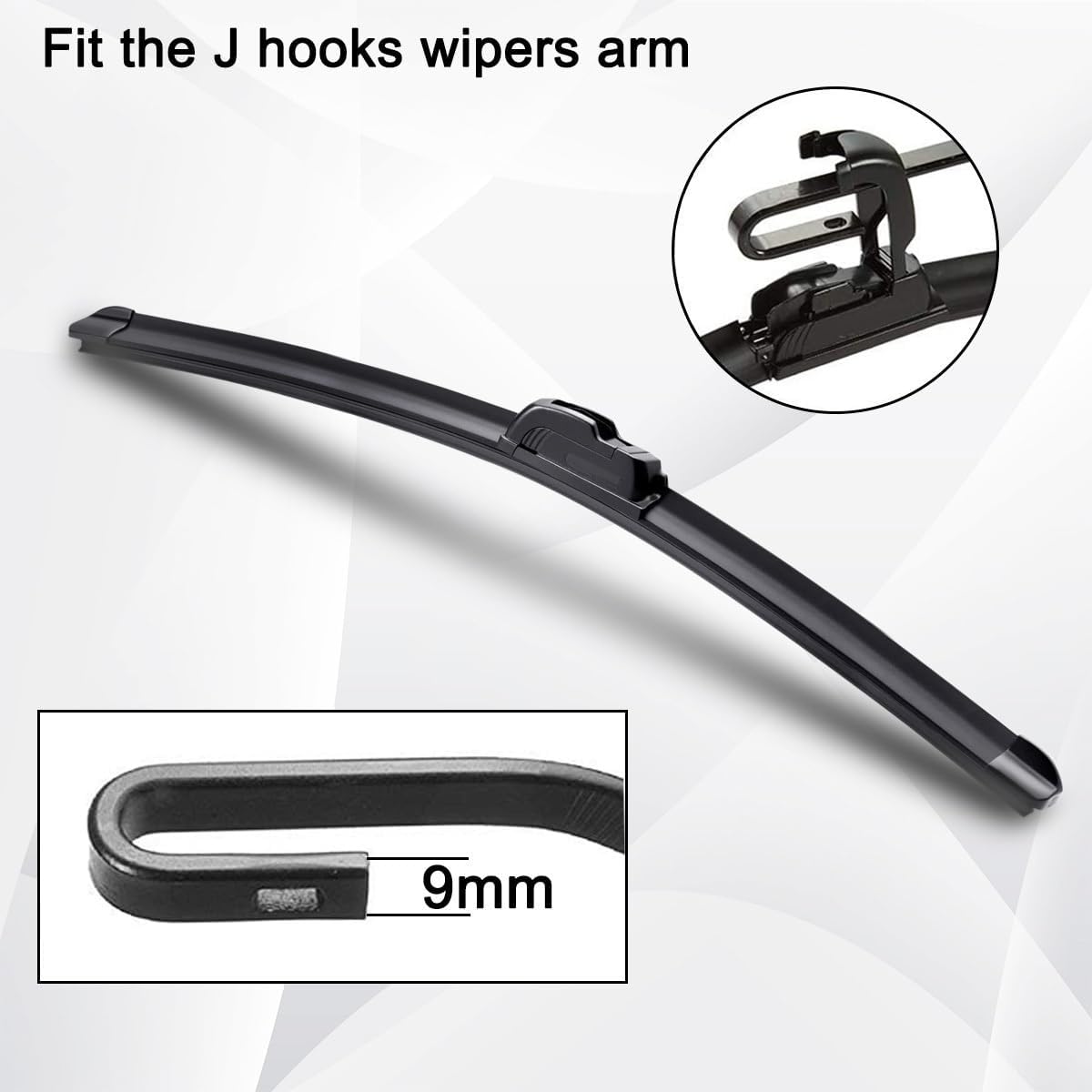 Escobillas de limpiaparabrisas delantero compatibles con Hyundai Veloster MK1 2011-2017 parabrisas parabrisas ventana coche lluvia cepillos 26