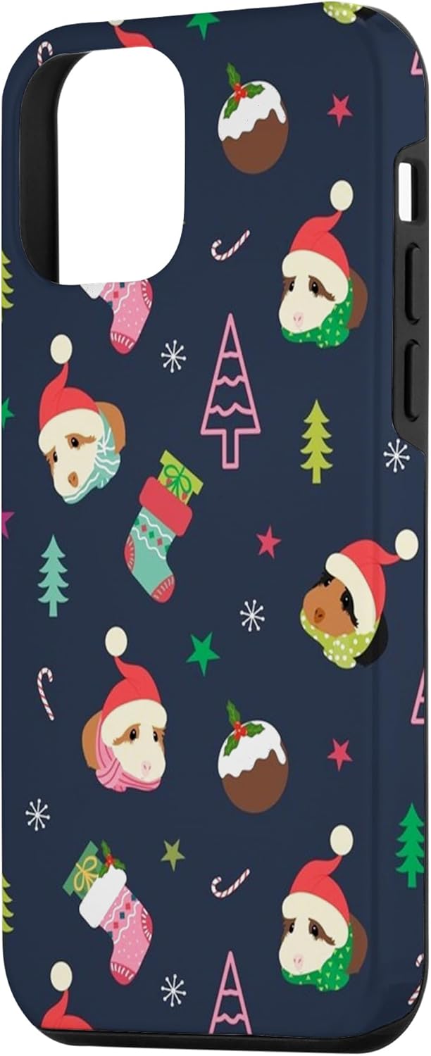Funda para iPhone 12 mini Men Women Funny Guinea Pig Christmas For Xmas