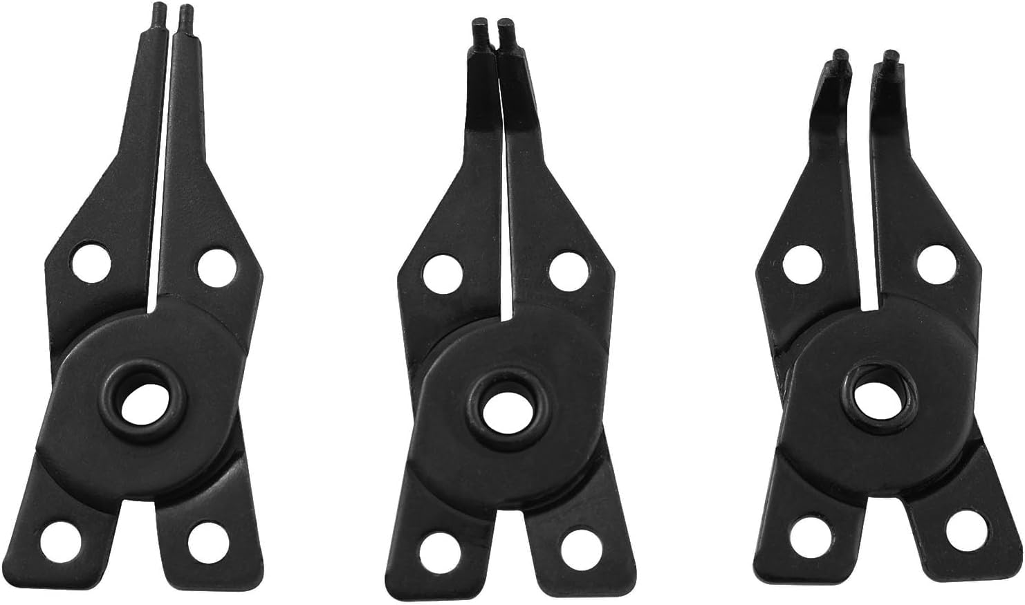 Alicates de anillo a presión TAODAN 1 juego de retención de clips C 4 en 1 para reparación de automóviles y motores, cabeza de mandíbula