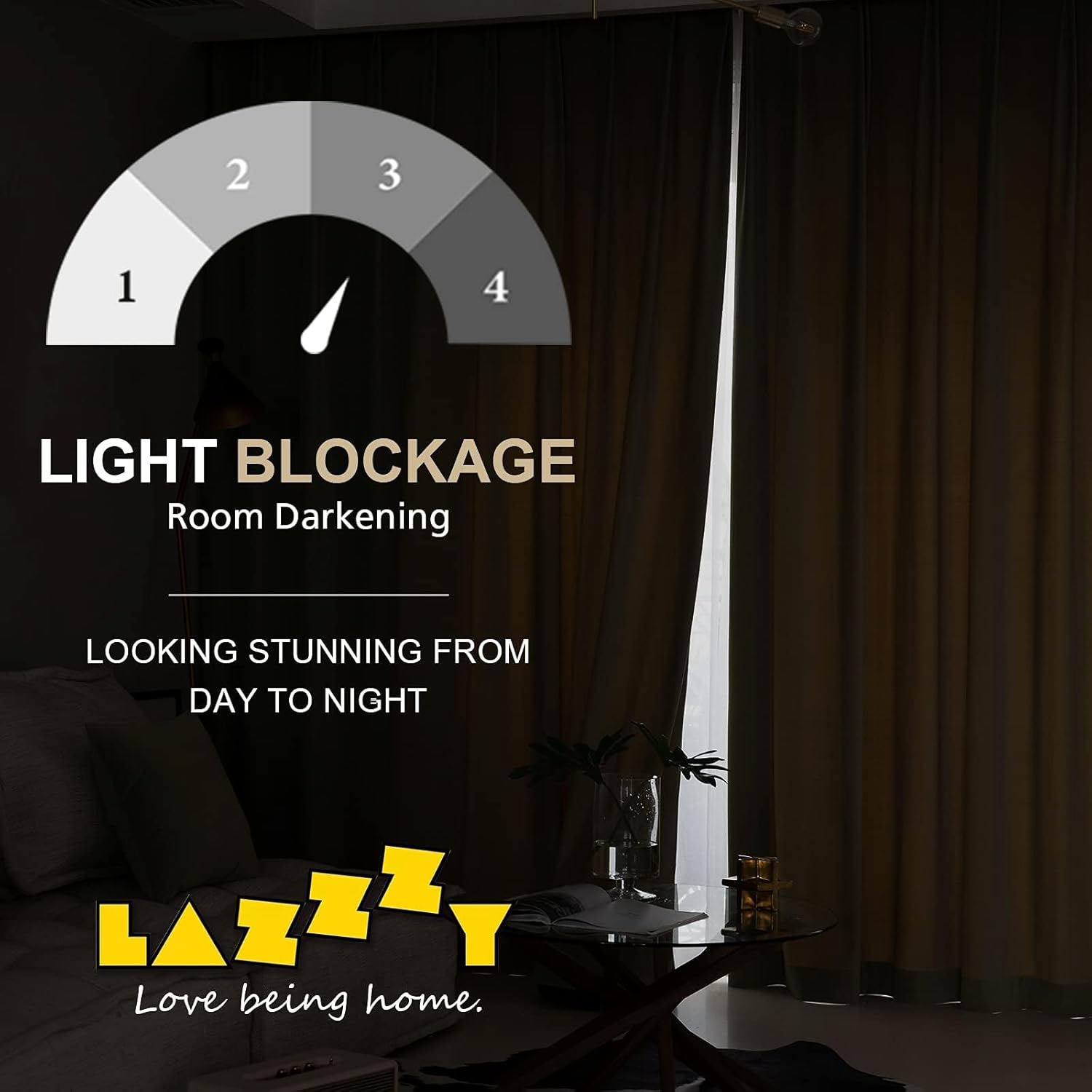 Lazzzy Cortinas opacas de terciopelo dorado con aislamiento térmico de 90 pulgadas de largo, cortinas para dormitorio, sala de estar, tratamiento de