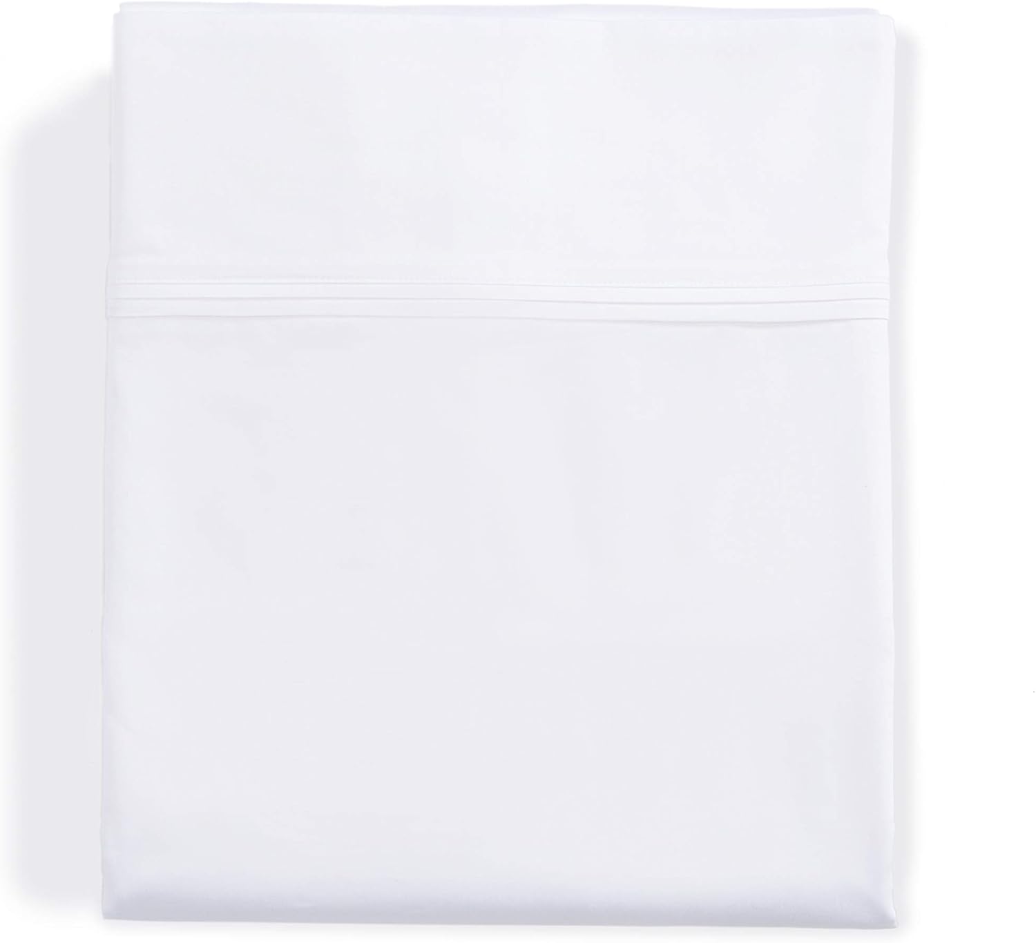 Effortless Bedding – Sábana superior semiajustable patentada, 100% algodón egipcio Giza certificado, fibra extralarga, tejido satinado de 500 hilos,