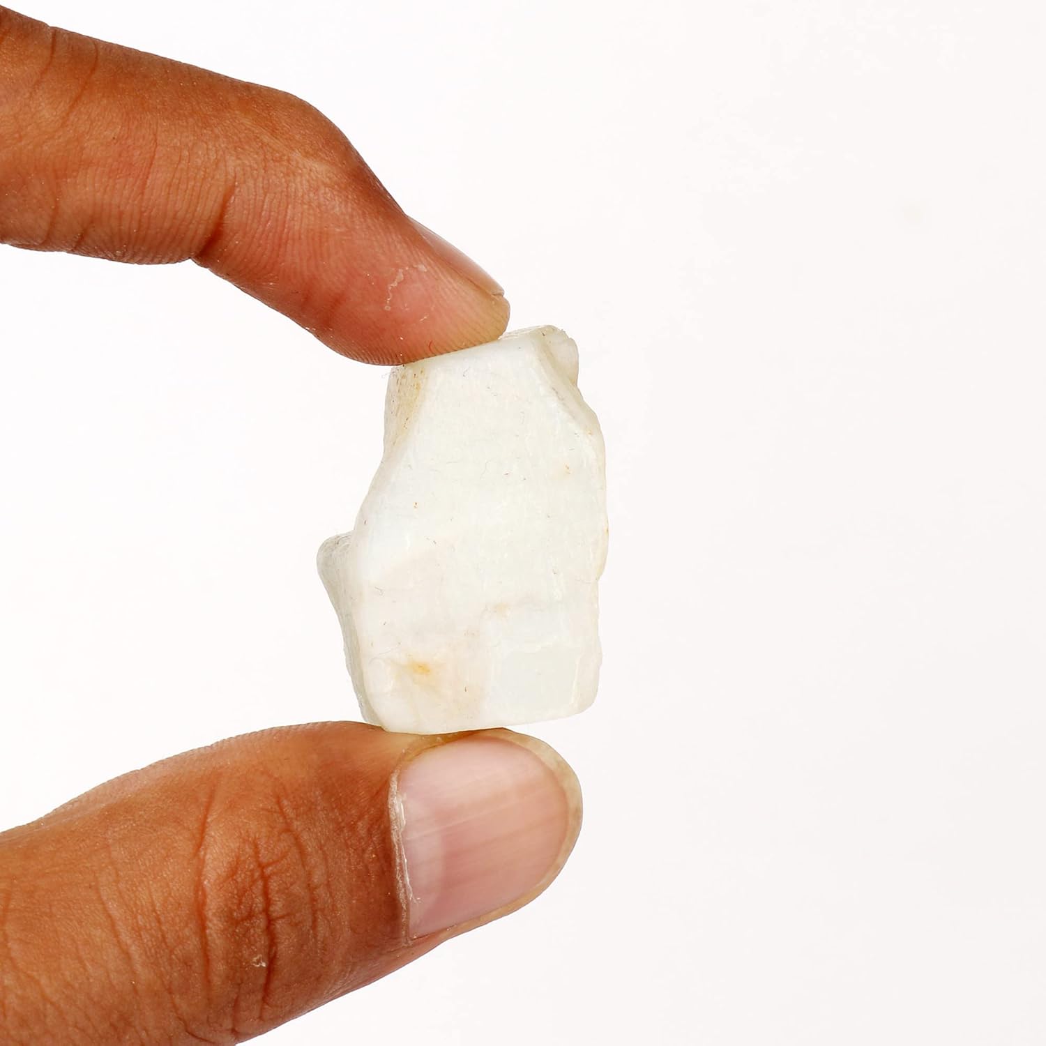 GEMHUB Piedra lunar blanca natural de 110.5 quilates, espécimen áspero, piedra curativa, piedra lunar suelta