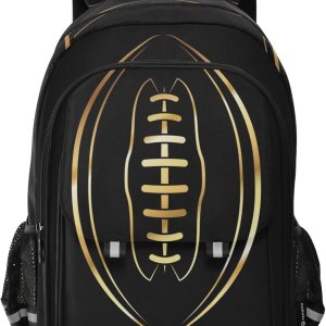 American Football Gold – Mochila escolar ligera para laptop, mochila de viaje para estudiantes con rayas reflectantes, Varios colores, Mochilas American Football Gold – Mochila escolar ligera para laptop, mochila de viaje para estudiantes con rayas reflectantes, Varios colores, Mochilas