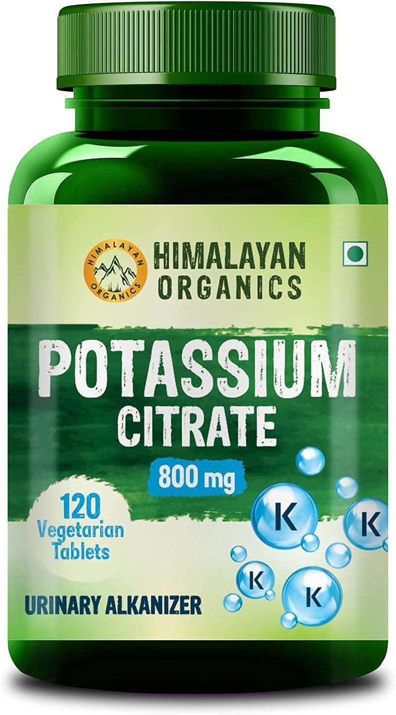 Citrato de potasio 800 mg (120 tabletas vegetales) 100% herbario sin efectos secundarios conocidos – por pharmacylife