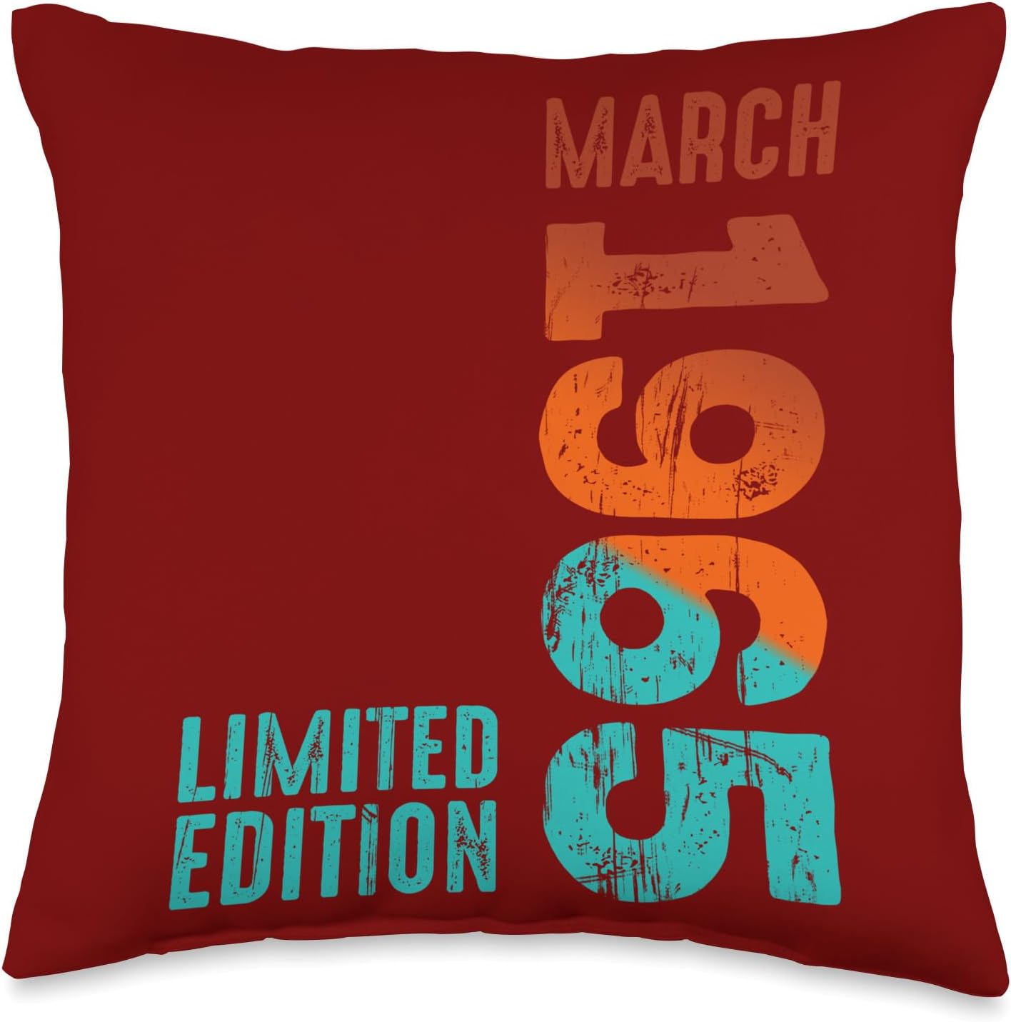 1965 Limited Edition 1965 March 1965 Year 1965 Retro 1965 Throw Pillow