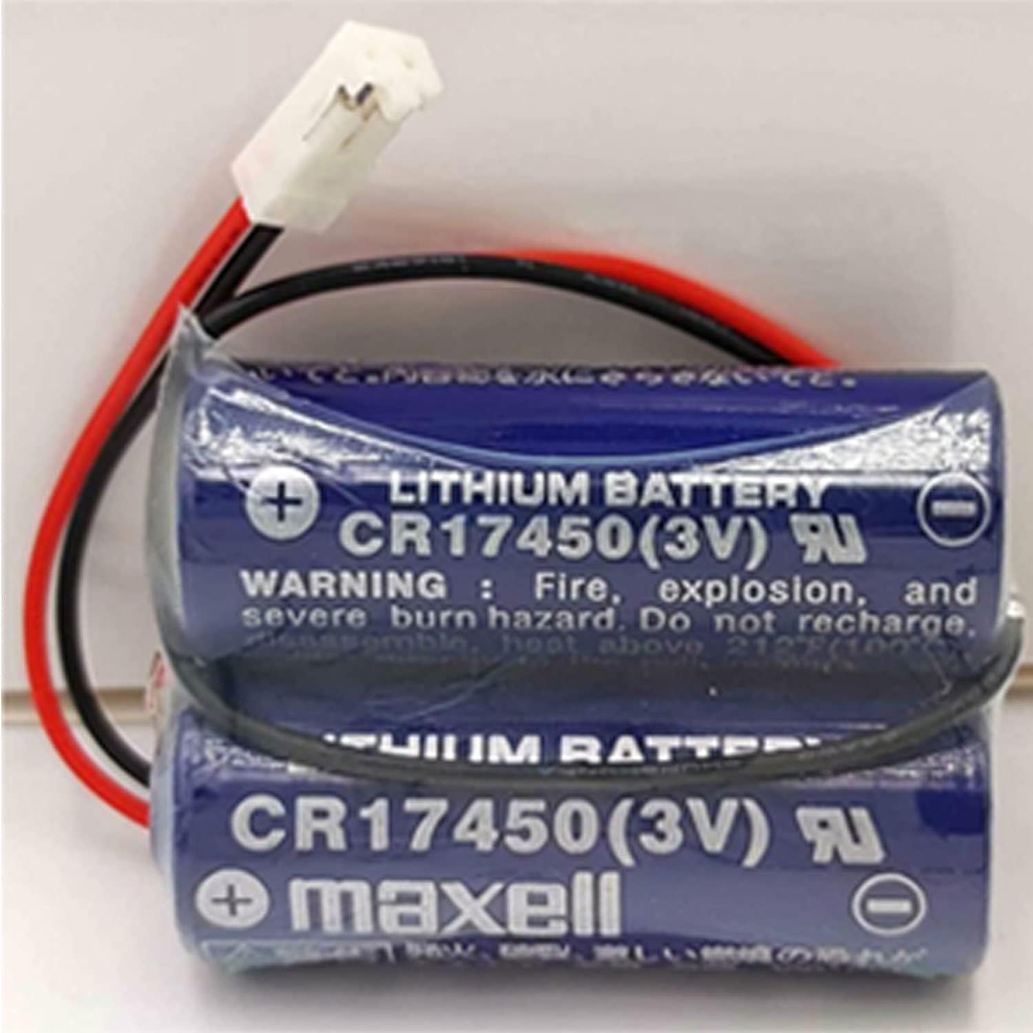 HMH – Paquete de 2 baterías CR17450-2WK27 3V 2600mAh D80UB016170 para batería Mazak 2CR17450