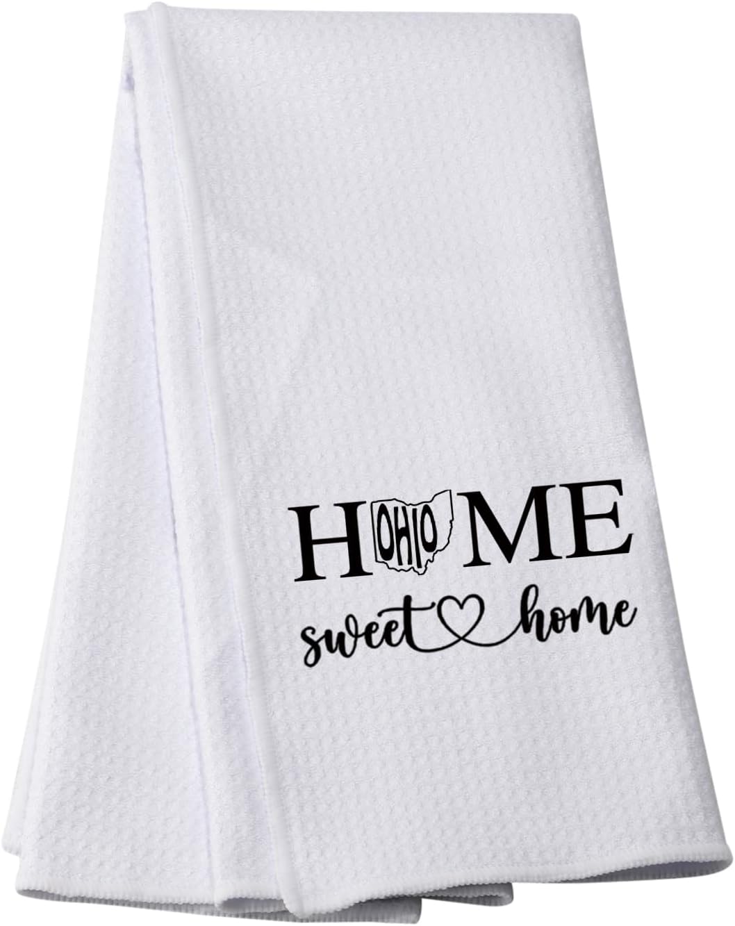 PWHAOO Ohio State – Toalla de cocina para el hogar, dulce hogar, regalo de recuerdo de Ohio, regalo para amantes del estado de Ohio (Sweet Home Ohio