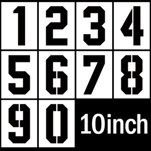 Plantillas de números de 10 pulgadas, plantillas de números reutilizables, juego de plantillas de números de plástico 0-9 para plantillas de pastel, Plantillas de números de 10 pulgadas, plantillas de números reutilizables, juego de plantillas de números de plástico 0-9 para plantillas de pastel,