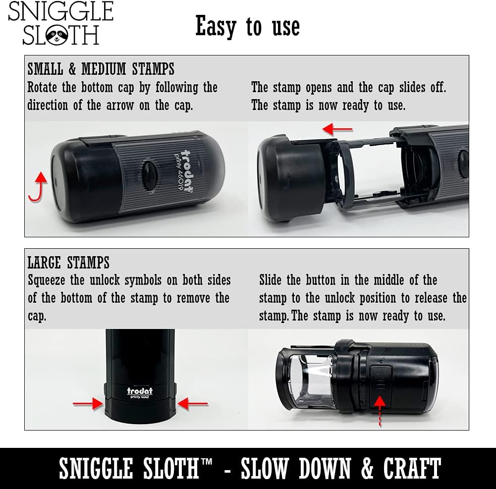 Pig Sideview – Sello de goma autoentintado de animales de granja para sellar planificadores de manualidades, mini de 12 pulgada, tinta negra