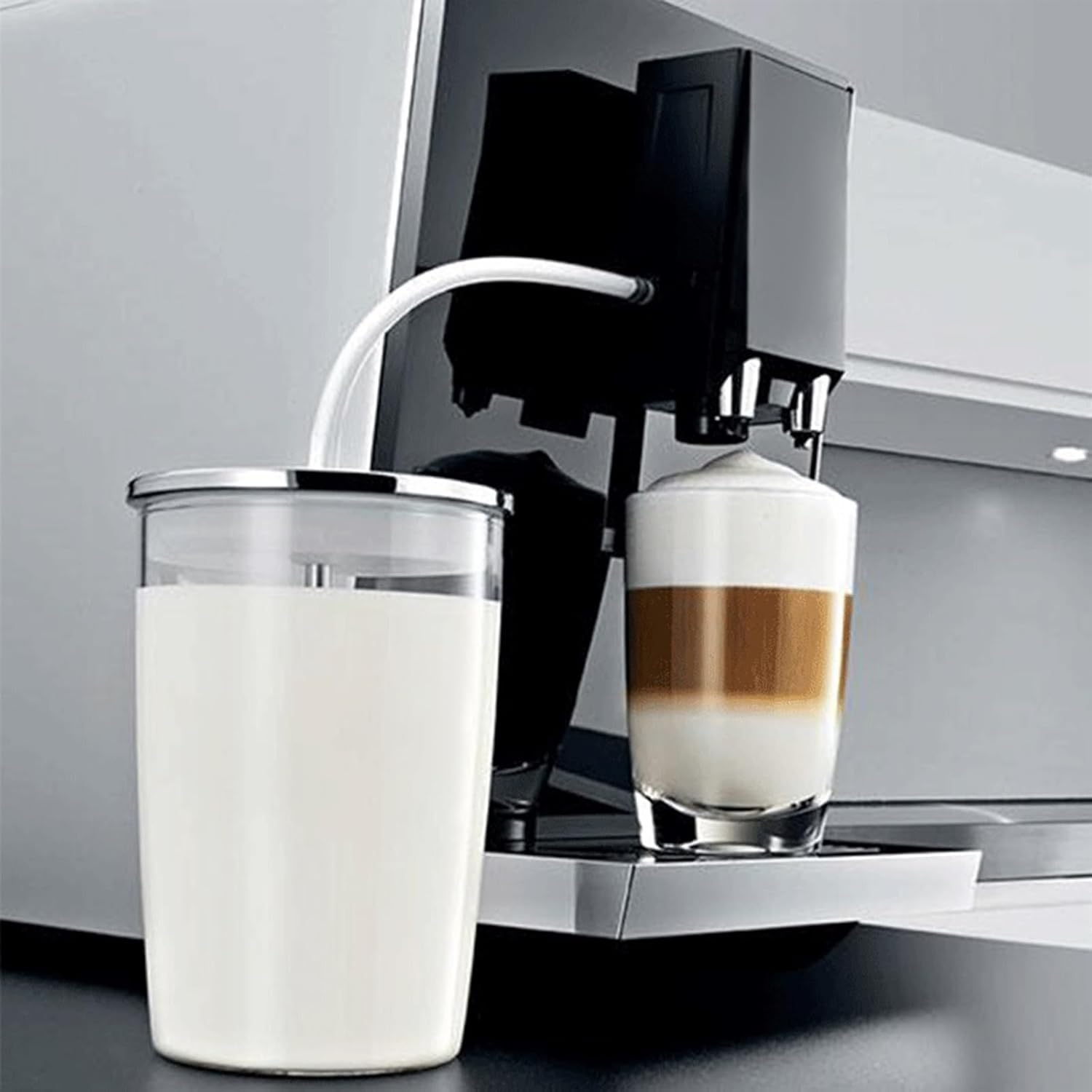 Tubo de leche de 2 M Máquina de café automática Tubo de repuesto de silicona adecuado compatible con Ninova Jura Melitta Krups Severin