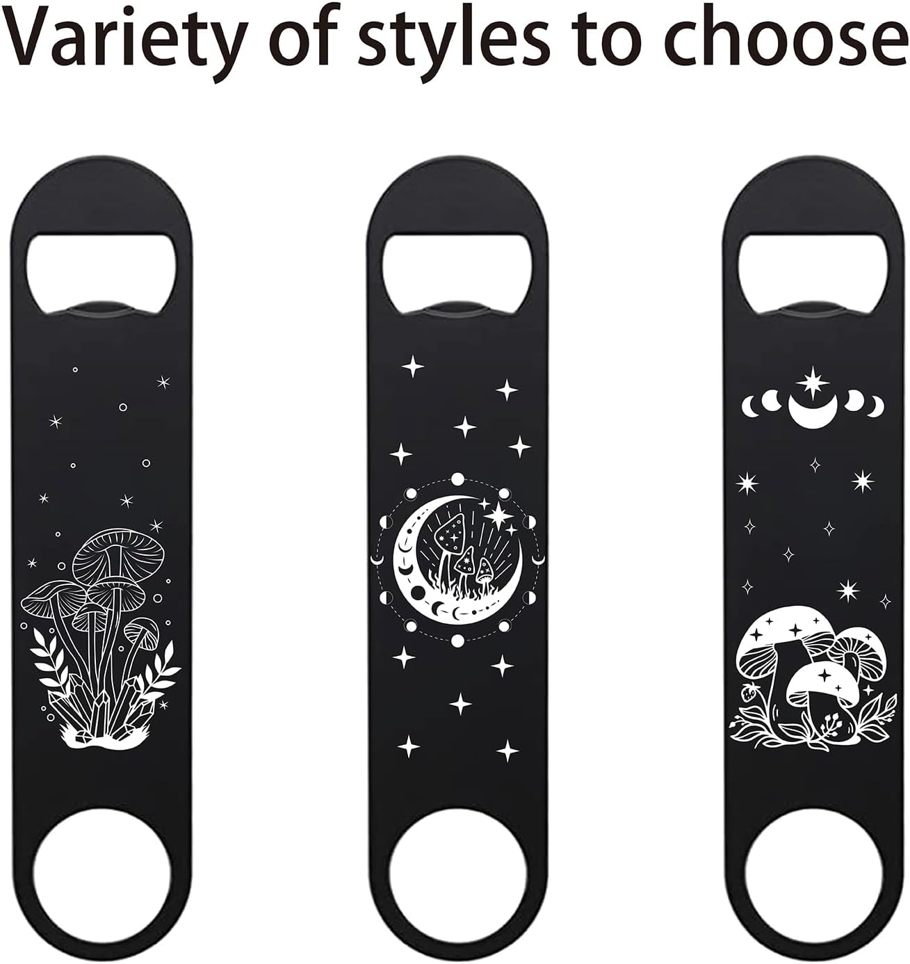 CREATCABIN Phase Moon – Abrebotellas plano de metal de velocidad, abridor de botellas de acero inoxidable, llave de barra para camarero, hogar,