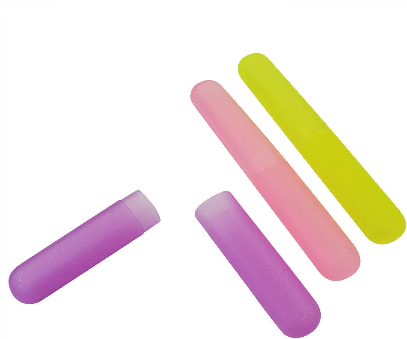 12 fundas de plástico para cepillos de dientes, seis colores, portátil, a prueba de polvo, para cepillos de dientes, para uso diario y de viaje (12)