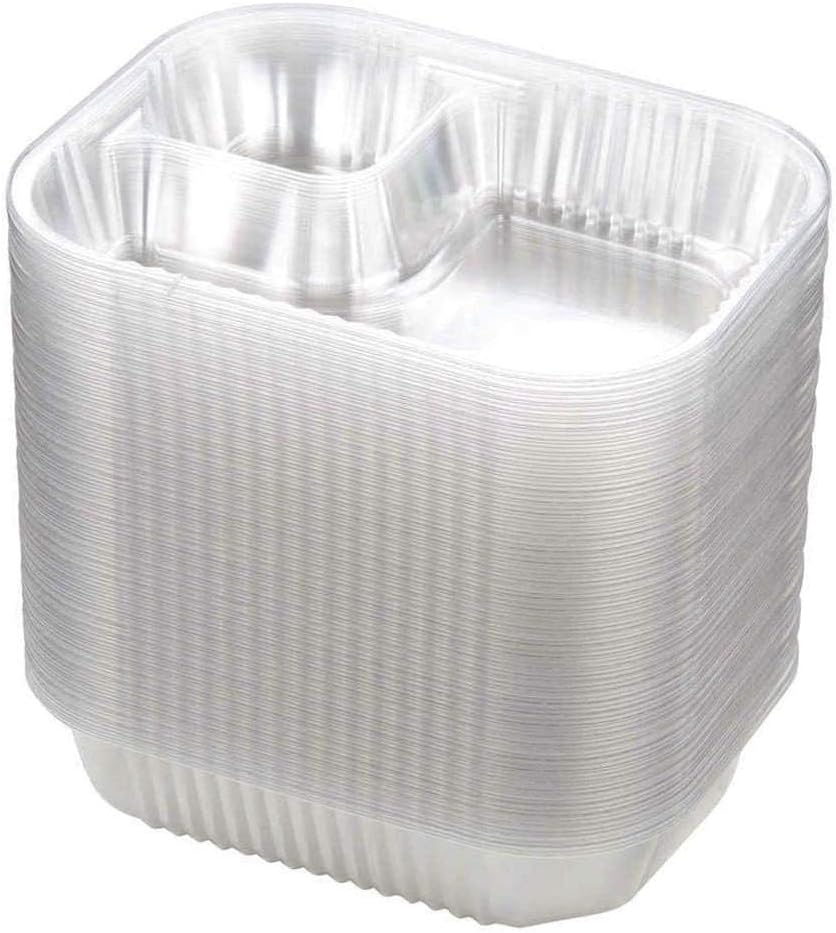 100 bandejas de plástico desechables para nachos, grandes de 6.5 x 5  20 onzas, contenedor de chips de comida de carnaval a granel, bandejas de