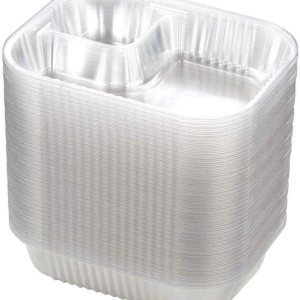 100 bandejas de plástico desechables para nachos, grandes de 6.5 x 5  20 onzas, contenedor de chips de comida de carnaval a granel, bandejas de 100 bandejas de plástico desechables para nachos, grandes de 6.5 x 5  20 onzas, contenedor de chips de comida de carnaval a granel, bandejas de