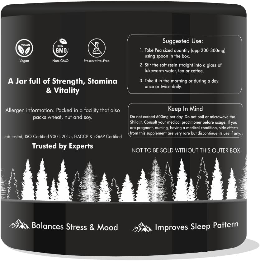 Shilajit prémium de 20 gms