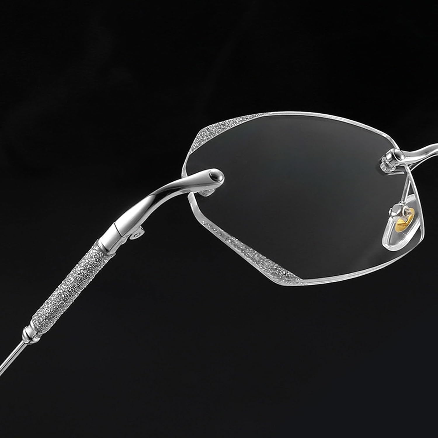 YAMIELO Glassesify – Gafas de lectura para mujer, sin montura de diamante, antiluz azul, ligeras
